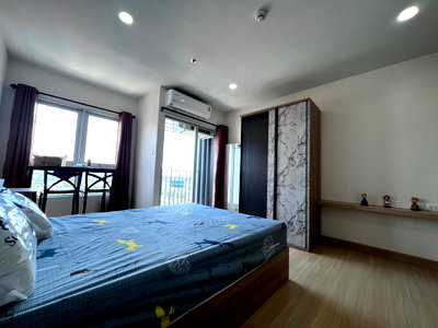 Condos for rent : P-52684 | For Rent Supalai Veranda Sukhumvit 117 🔥✨ Studio condo with city view, fully furnished, washing machine included, ready to move in near BTS 