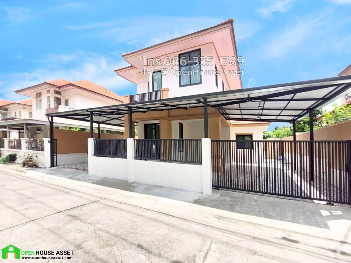 บ้านเดี่ยวฟ้ากรีนพาร์ค เฟส 2 รีโนเวทใหม่ พื้นที่กว้าง 177 ตร.ม. ฟังก์ชันครบ เดินทางสะดวกเชื่อมต่อพหลโยธิน-ลำลูกกา-รังสิต