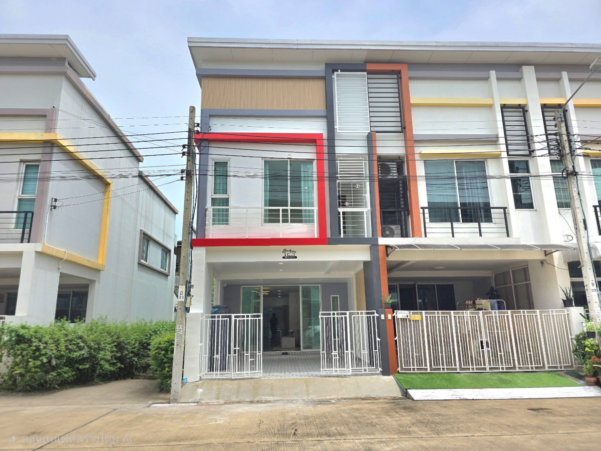 รูป ทาวน์โฮม 2 ชั้น สไตล์โมเดิร์น ทำเลทอง หมู่บ้านอาร์เคพาร์ค ถนนหทัยราษฎร์ บางชัน คลองสามวา แต่งพร้อมอยู่ - รูปที่ 1/41