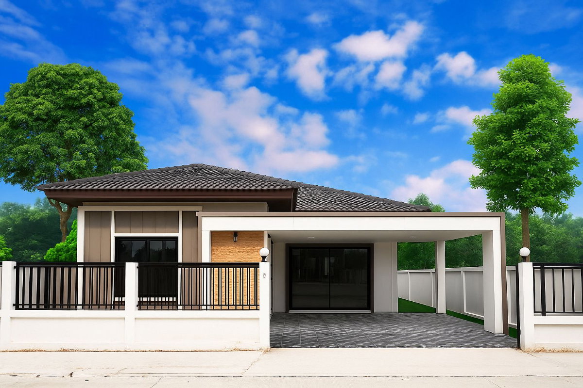 รูป บ้านชั้นเดียว บ้านเดี่ยว พิษณุโลก ราคาถูก - รูปที่ 1/11