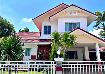 บ้านเดี่ยวให้เช่า : 🏡 ให้เช่าบ้านเดี่ยว ในโครงการคุณภาพ ความปลอดภัยสูง ทำเลดีมาก เดินทางสะดวก บนถนนสันทราย แม่โจ้ ใกล้รวมโชค