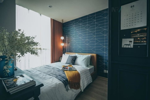 For Rent Condo NOBLE REVOLVE RATCHADA 2 Building 1, Floor 35,1 bed room, Room size 27.00 sqm
