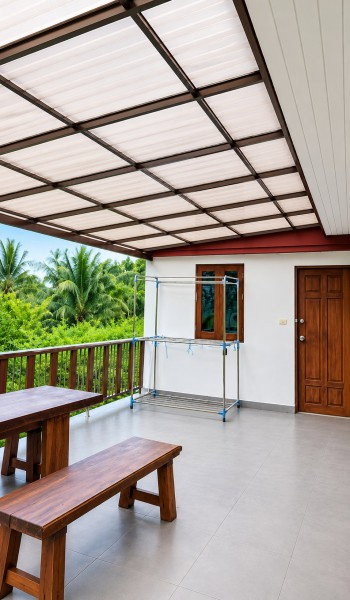 รูป บางโพธิ์ สุราษฎร์ธานี AIRBNB บนที่ดิน 3 ไร่ คฤหาสน์หรู 3นอน 3น้ำ 189 ตร.ม. วัดเขาศรีวิชัย รร.บ้านท่าอิฐ 1 กม. - รูปที่ 7/8