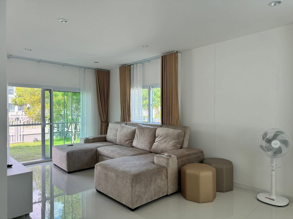 รูป 🏡 HM265 | ให้เช่าบ้านใหม่ แกรนด์ สิวารมย์ สุขุมวิท-บางปู 109 เฟอร์ฯ ครบ วิวสโมสร! - รูปที่ 8/12