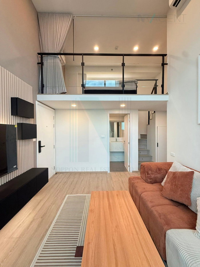 picture 📌 For Rent Condo ORIGIN PLUG & PLAY NONTHABURI STATION Building 1, Floor 15,Duplex 2 bed room, Room size 49 sqm - 2/8