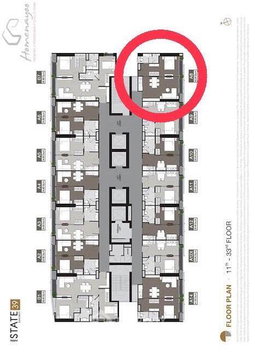 คอนโด 1-ห้องนอน ที่ โนเบิล สเตท 39 ใกล้ BTS พร้อมพงษ์ (ID 2170643)