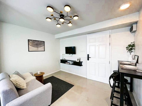Condo for rent, Lumpini Center Nawamin (1 bedroom), 7th floor, Building B, Soi Center for Entertainment and Commerce, Happy Land Road Soi 1.