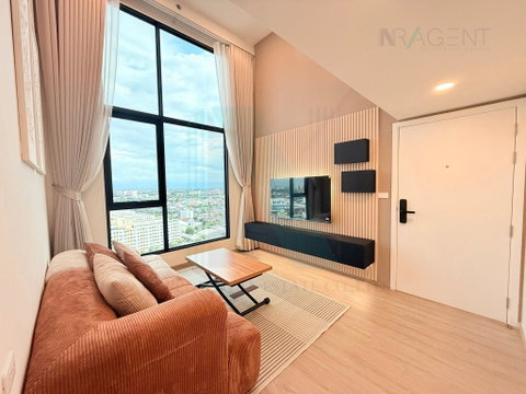 🎉 For Rent Condo ORIGIN PLUG & PLAY NONTHABURI STATION Building 1, Floor 15,Duplex 2 bed room, Room size 49 sqm