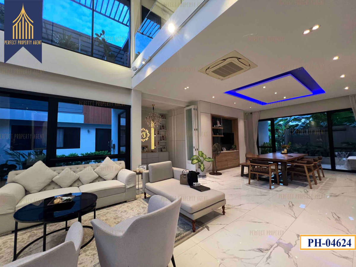 รูป ขายบ้าน 2 หลัง บนเนื้อที่ 200 วา พัฒนาการ 58 ศรีนครินทร์ สระว่ายน้ำ Fully furnished - รูปที่ 7/60