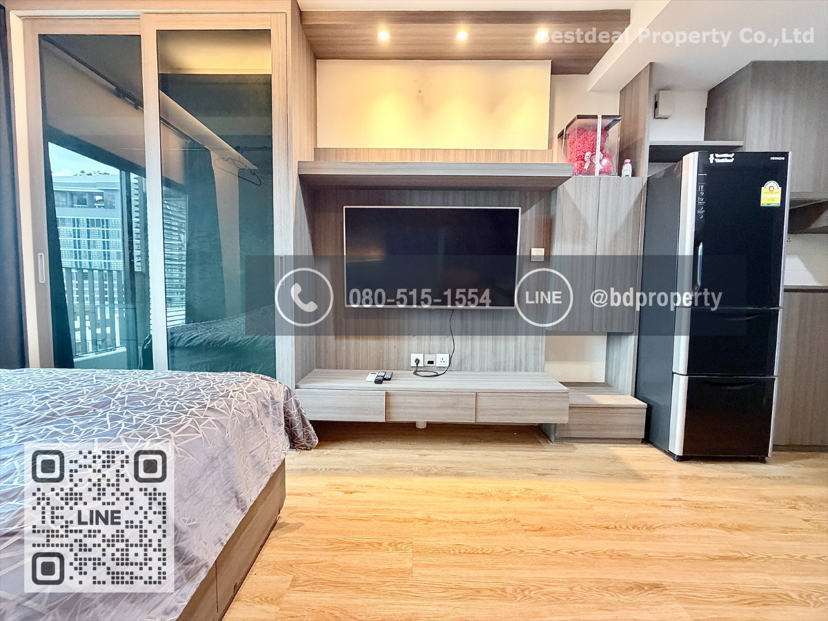 รูป Bestdeal ให้เช่า Studio 22ตรม.ราคา 12,500/เดือนเท่านั้น เฟอร์นิเจอร์และเครื่องใช้ไฟฟ้าครบ “IDEO MOBI RAMA 9” ใกล้MRT และ เซ็นทรัลพระราม 9 เพียง 80 ม. - รูปที่ 2/12