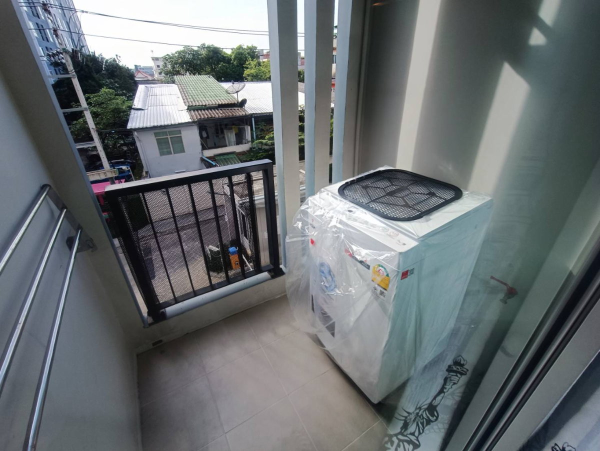 รูป (ว่าง 1 ก.ค.) เครื่องใช้ไฟฟ้าครบ ตึก A ชั้น 3 UNIO จรัญ 3 (กั้น 1 นอน) 28 ตรม เงียบสงบ ระเบียงทิศตะวันออก ใกล้ MRT ท่าพระ - รูปที่ 9/12