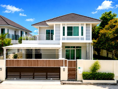 บ้านเดี่ยวให้เช่า : ให้เช่าบ้านเดี่ยวหลังมุม เนื้อที่เยอะ ม.คันทรีโฮมเลคแอนด์ปาร์ค ศรีราชา