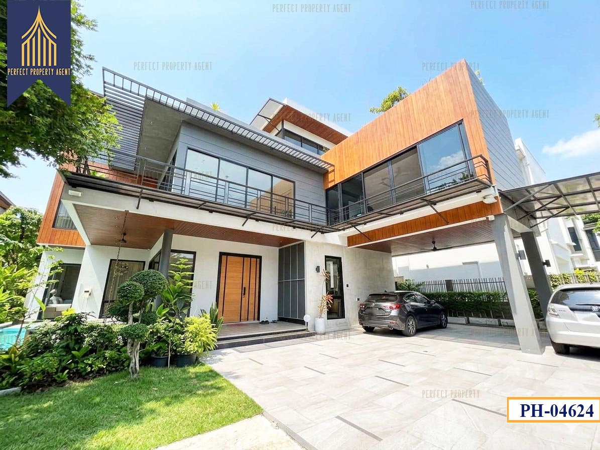 รูป ขายบ้าน 2 หลัง บนเนื้อที่ 200 วา พัฒนาการ 58 ศรีนครินทร์ สระว่ายน้ำ Fully furnished - รูปที่ 56/60