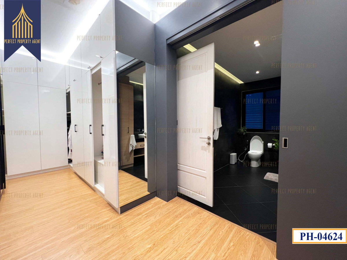 รูป ขายบ้าน 2 หลัง บนเนื้อที่ 200 วา พัฒนาการ 58 ศรีนครินทร์ สระว่ายน้ำ Fully furnished - รูปที่ 40/60