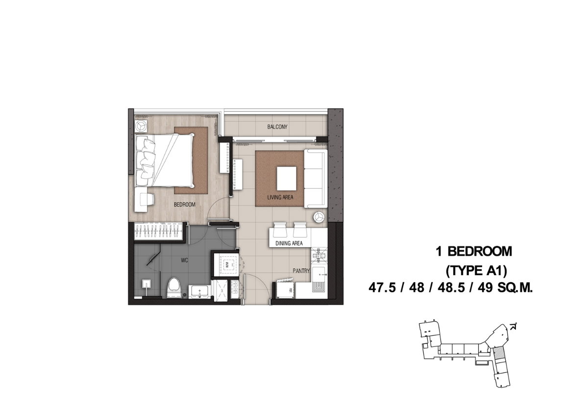 รูป (Owner post) For Sale Menam Residences 1Bed - รูปที่ 11/11