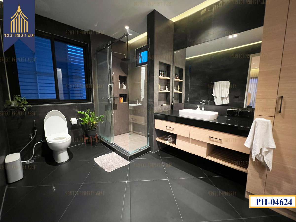 รูป ขายบ้าน 2 หลัง บนเนื้อที่ 200 วา พัฒนาการ 58 ศรีนครินทร์ สระว่ายน้ำ Fully furnished - รูปที่ 41/60