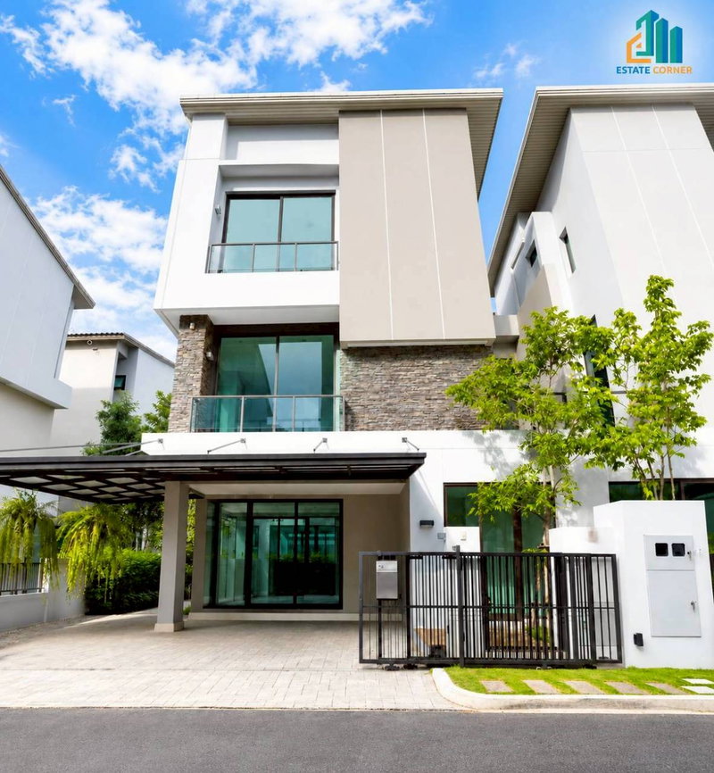 บ้านแฝดให้เช่า : เช่า บ้านแฝดหรู 3 ชั้น บ้านกลางเมือง คลาสเซ่ เอกมัย – รามอินทรา