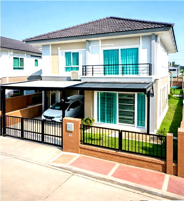 เช่าบ้านเดี่ยว กรุงเทพมหานคร : ย่านพหลโยธิน-สายไหม ตลาดวงศกร 850 ม.บ้านเดี่ยวหัวมุม 3 นอน 2 น้ำ 36ตร.ว 128 ตร.ม