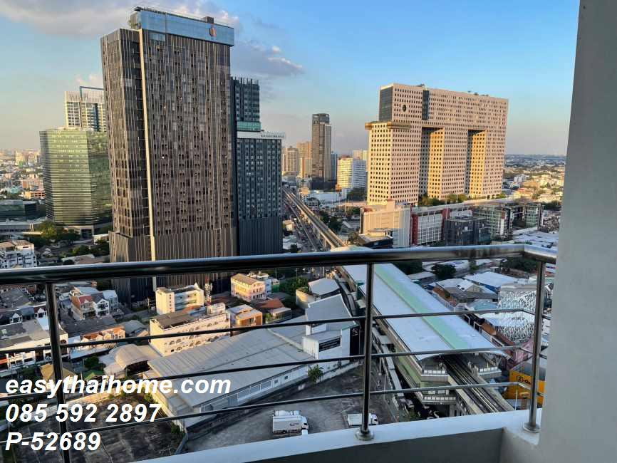 รูป P-52689 📞 ให้เช่าคอนโดศุภาลัย ปาร์ค พหลโยธิน ห้อง 2นอน2น้ำ ตึก3 ชั้น25 วิวเมือง ใกล้ MRT พหลโยธิน Line: @easythaihome 085-592-2897 - รูปที่ 5/17