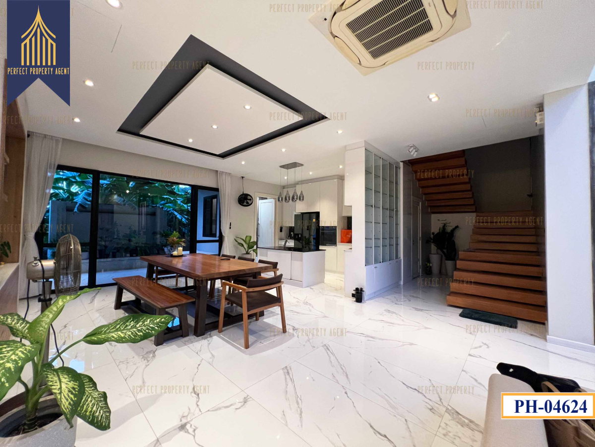 รูป ขายบ้าน 2 หลัง บนเนื้อที่ 200 วา พัฒนาการ 58 ศรีนครินทร์ สระว่ายน้ำ Fully furnished - รูปที่ 10/60