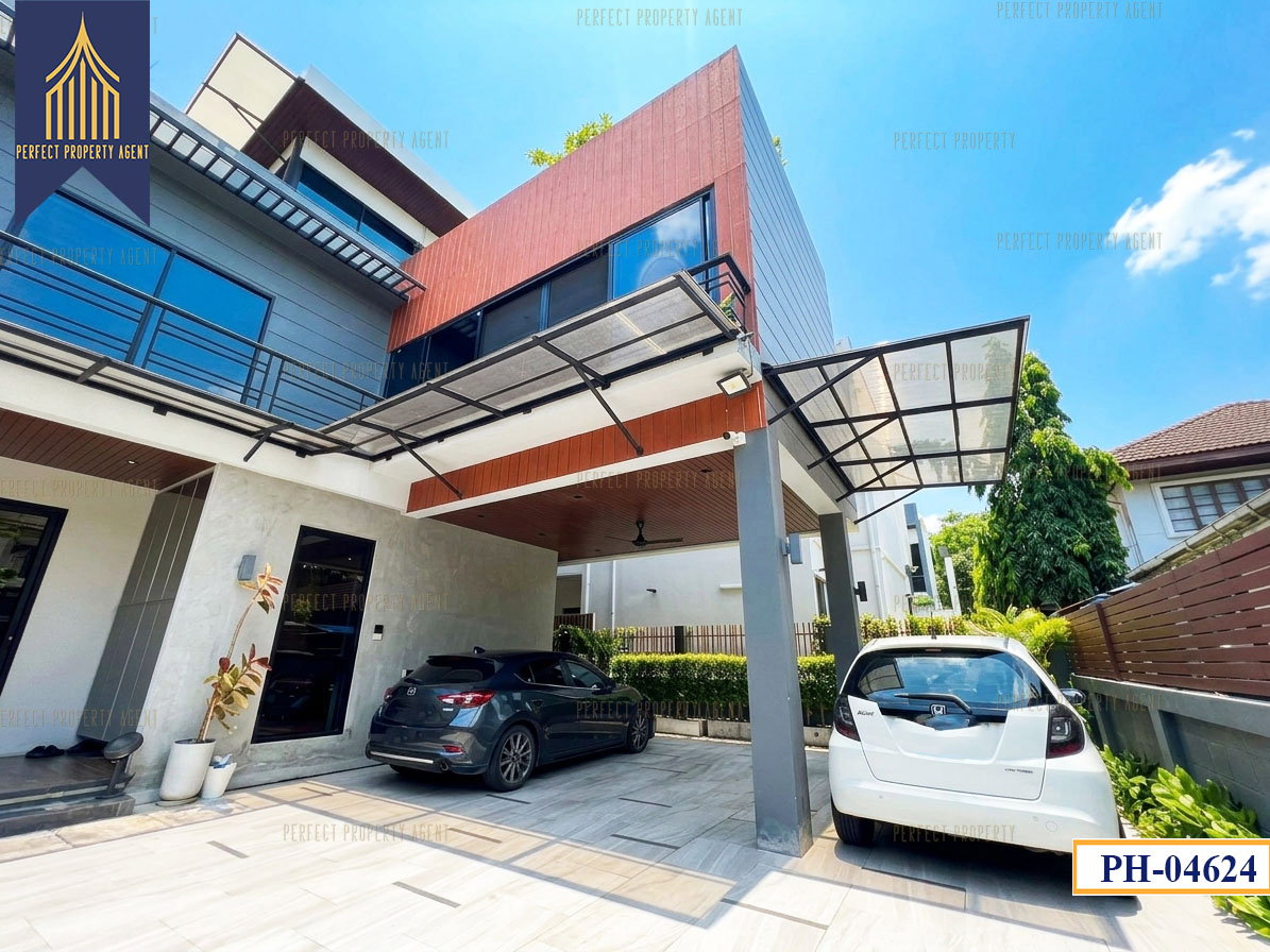 รูป ขายบ้าน 2 หลัง บนเนื้อที่ 200 วา พัฒนาการ 58 ศรีนครินทร์ สระว่ายน้ำ Fully furnished - รูปที่ 53/60
