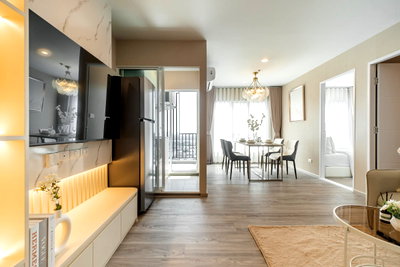 Condos for rent : R748/[For Rent] Regent Home Bangna | Brand New 2BR High-Floor Corner Unit (31st Floor), River View, 2 Parking Spaces