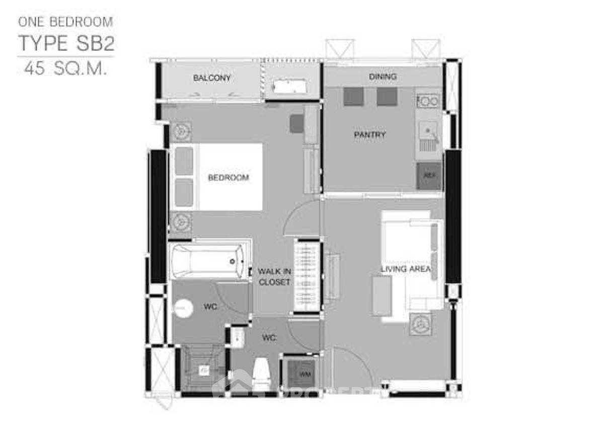 รูป คอนโด 1-ห้องนอน ที่ ริธึ่ม สาทร ใกล้ BTS สะพานตากสิน (ID 2566774) - รูปที่ 11/11