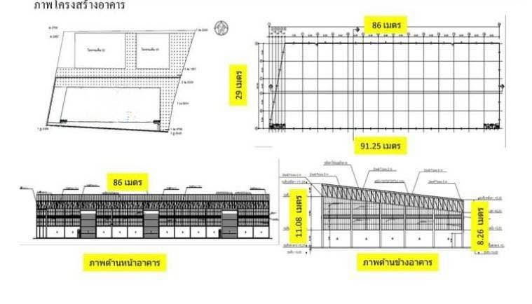รูป ให้เช่า โรงงาน/คลังสินค้า ผังเหลืองเขต EEC ติดมอเตอร์เวย์ บางละมุง ชลบุรี - รูปที่ 2/5