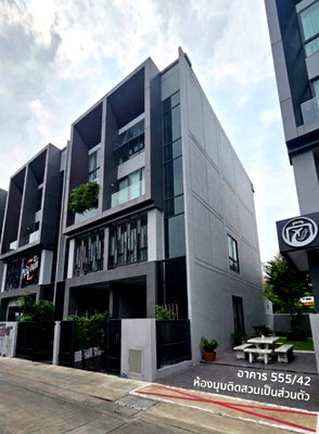 Home office for rent Don Mueang Airport : For rent: Luxurious 4-story Home Office with private glass elevator (HO6903) 