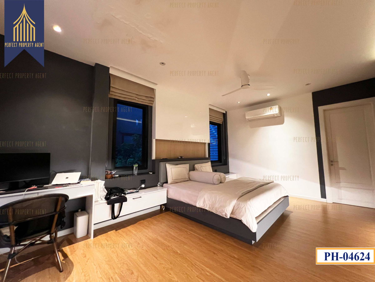 รูป ขายบ้าน 2 หลัง บนเนื้อที่ 200 วา พัฒนาการ 58 ศรีนครินทร์ สระว่ายน้ำ Fully furnished - รูปที่ 38/60