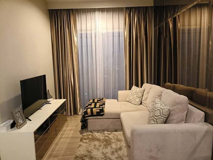 รูป 💥💥ให้เช่าห้องพร้อมอยู่!! แอมเบอร์ by อีสเทิร์น สตาร์ 1Bed 35 ตรม.ชั้น 17 แต่งครบ Fully Furnished!! สนใจ Line ID: @atfirm💥💥 - รูปที่ 2/14