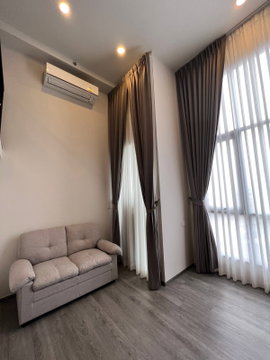 🔥For rent The Origin Ladprao - Bangkapi. Rare Duo Space room! 200 meters to Bang Kapi MRT | Walk-in Closet | Ready to move in for only 16,500.-/