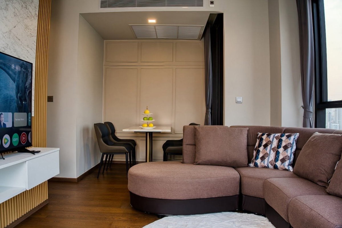 รูป Condo for RENT/SALE : Ideo Q Sukhumvit 36  𝐒𝐢𝐳𝐞 : 65 sqm. 2 Bedroom /2 Bathroom ( Bathtub) /Balcony/City view   𝐅𝐥𝐨𝐨𝐫 : 23rd  - รูปที่ 2/15