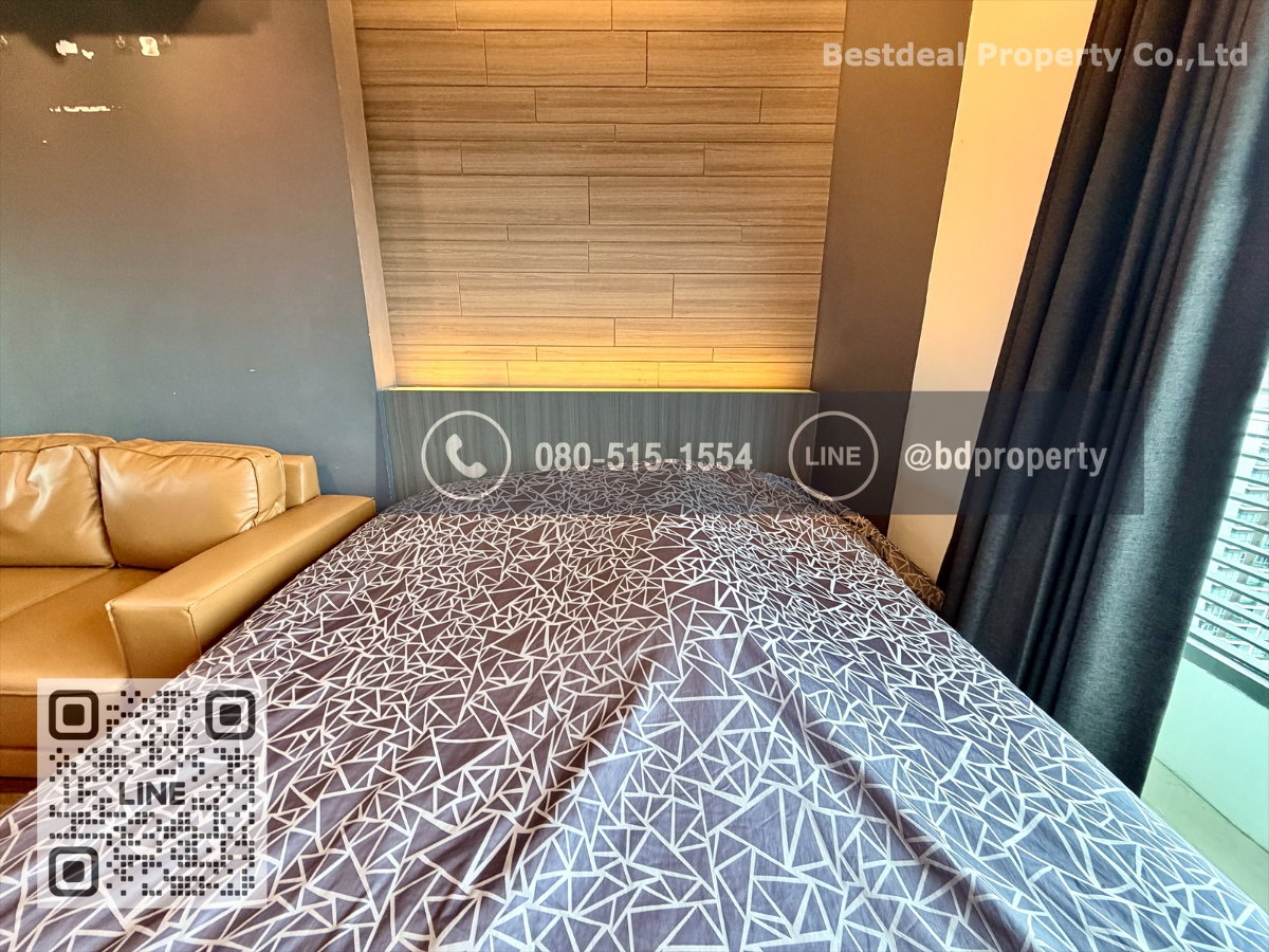 รูป Bestdeal ให้เช่า Studio 22ตรม.ราคา 12,500/เดือนเท่านั้น เฟอร์นิเจอร์และเครื่องใช้ไฟฟ้าครบ “IDEO MOBI RAMA 9” ใกล้MRT และ เซ็นทรัลพระราม 9 เพียง 80 ม. - รูปที่ 6/12