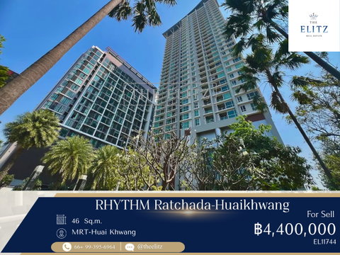 ✨ 0 Meters to MRT! Luxury High-Rise Condo for Sale in the Heart of Ratchada-Huaikhwang ✨