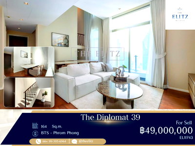 ขายคอนโด : ✨ Live Like Royalty | Super Luxury English-European Style Condo for Sell in Phrom Phong ✨