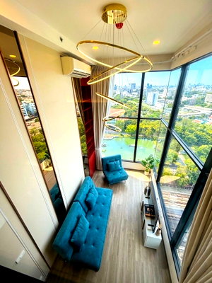 Condos for rent : Best rental deal at So Origin Kaset Interchange near BTS Kasetsart University, Duo Space unit with 4.2-meter high ceiling, fully furnished