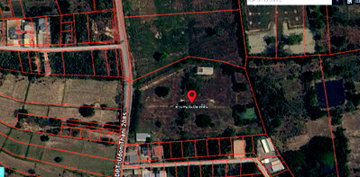 Land for sale Udon Thani International Airport : Land for sale. Large plot of land in a prime location, Na Dee Subdistrict, near Udon Thani Airport. 11 rai 1 ngan 38 square wah.
