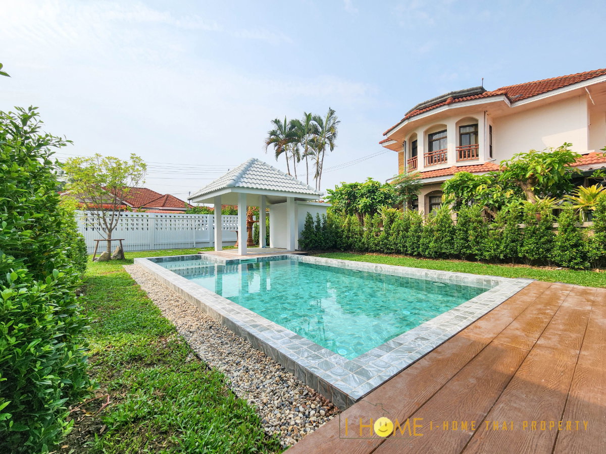 รูป  ให้เช่า Pool Villa 2 ชั้น พร้อมสระว่ายน้ำส่วนตัว ใกล้โรงเรียนนานาชาติ # ASP-V0046 - รูปที่ 9/54