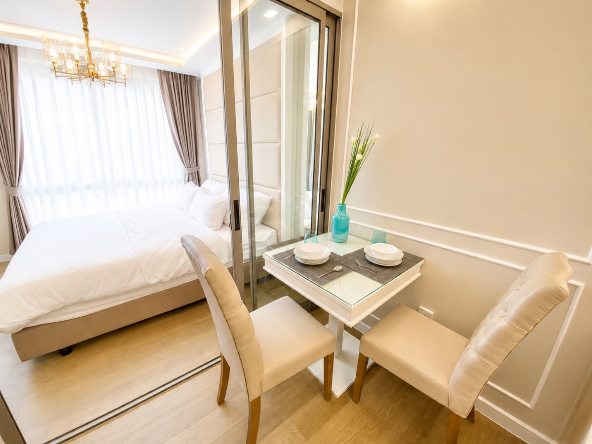 รูป ให้เช่าคอนโด Amaranta Residence (33 ตร.ม.) 1 นอน 1 น้ำ ใกล้ MRT ห้วยขวาง - รูปที่ 9/12