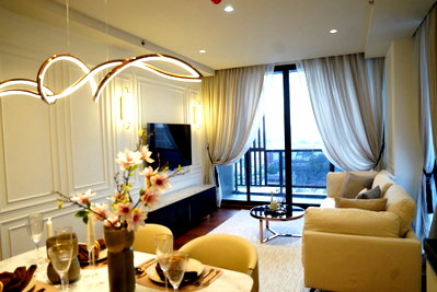 คอนโดให้เช่า : For Rent | Altitude Symphony Charoenkrung Unit 12A01 | 2 Bedrooms | Fully Furnished