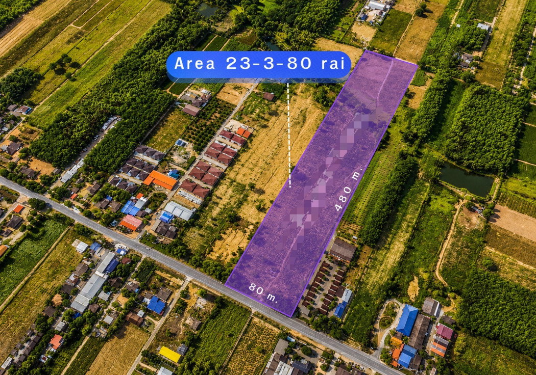 รูป ขาย ที่ดิน For Sale - ขายที่ดินผังสีม่วงลาย เขต EEC ใกล้โรงงาน BYD จ.ระยอง 23 ไร่ 3 งาน 80 ตรว - รูปที่ 1/4