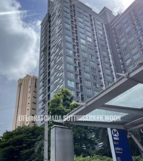 รูป 🚆  Life @ Ratchada-Sutthisan ติด MRT MRT สุทธิสาร ห้องใหญ่ 41 ตร.ม. เพียง 16,000 บาท! - รูปที่ 9/14