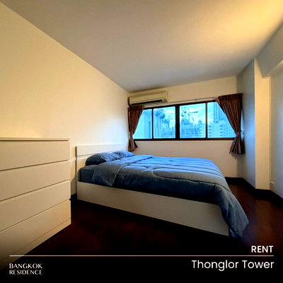 Condos for rent : Rental Condo 🏨 Thonglor Tower, 3BR 100 sq.m. 47K ❤️ Beautifully furnished unit, near BTS Thonglo 