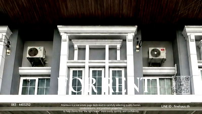 Townhouses for rent Payap University (Mae Khao Campus) : R-129 English-Style Townhome for Rent 📍 Golden Town Chiang Mai – Ruamchok Area Pet Allow 🐶