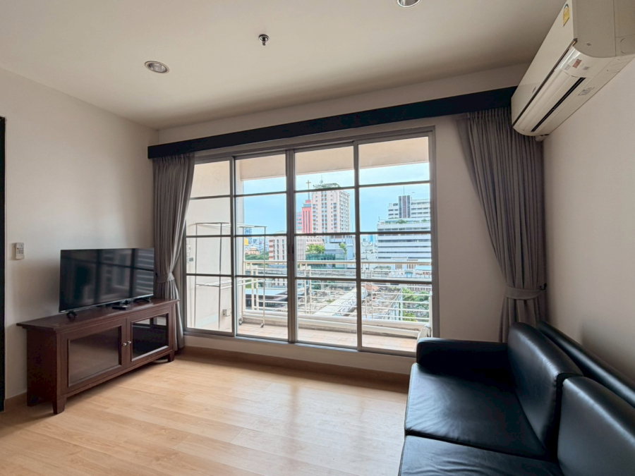รูป 🏙️ Baan Klang Krung Siam-Pathumwan ห้องใหญ่ 60 ตร.ม. วิวโล่ง 🛁 มีอ่างอาบน้ำ ใกล้ BTS ราชเทวี เพียง 20K/เดือน ✨ - รูปที่ 8/12