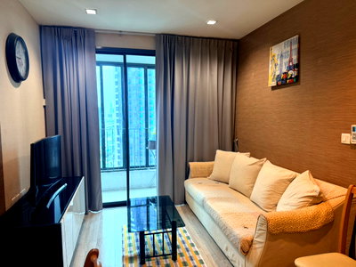 คอนโดให้เช่า : ชั้นสูง 22fl. high floor, 2bed (2 ห้องนอน 49 sqm) IDEO MOBI RAMA 9 ใกล้MRTและเซ็นทรัลพระราม 9 เพียง 210 ม.