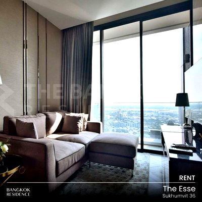 Condos for rent : Rental Condo 🌠 The Esse Sukhumvit 36, 2BR 73 sq.m. 80K 🌃 High-floor beautiful unit, next to BTS Thonglo 