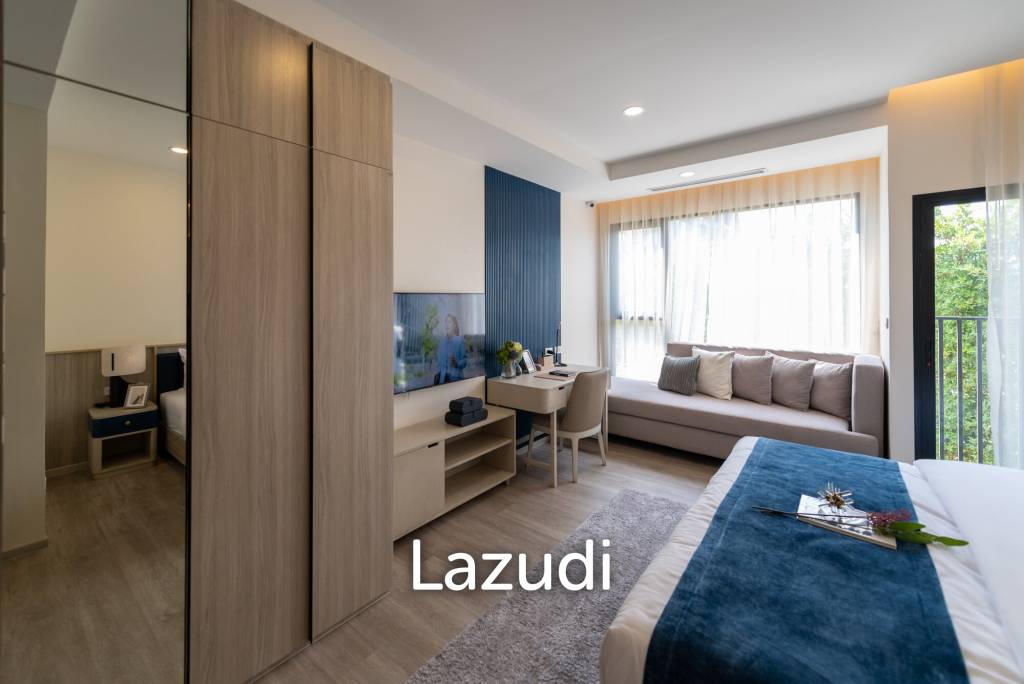picture 28 sqm modern studio condo Origin Place Bangna Bangkok - 5/7