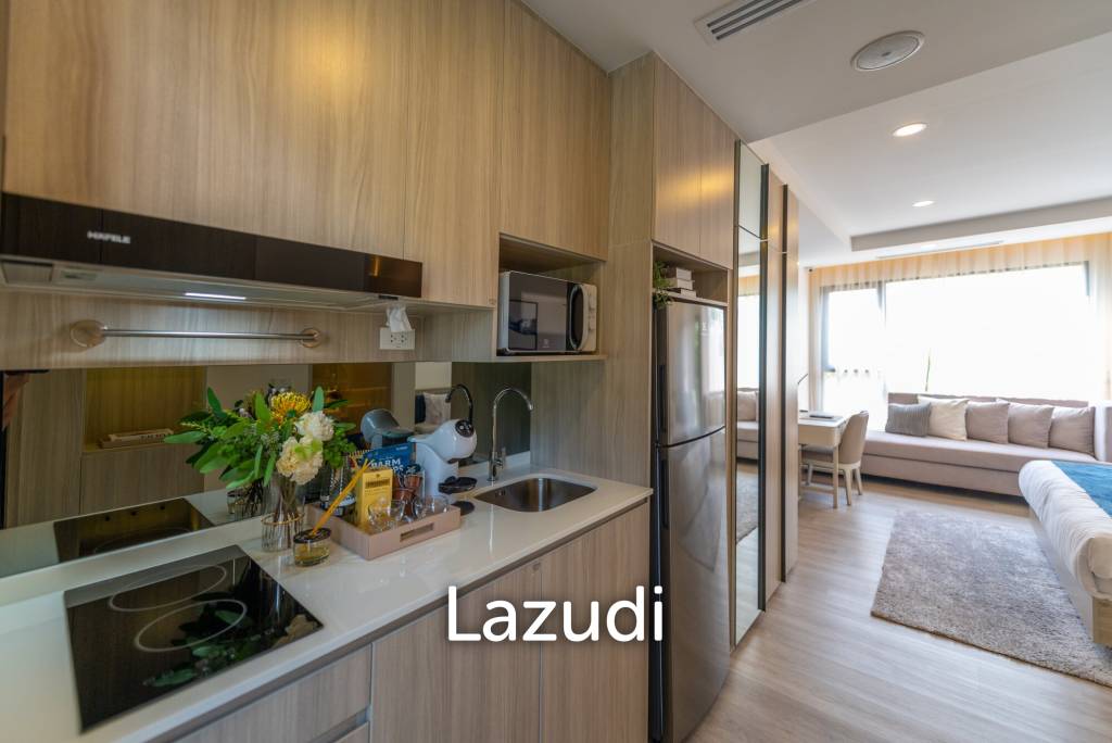 picture 28 sqm modern studio condo Origin Place Bangna Bangkok - 6/7